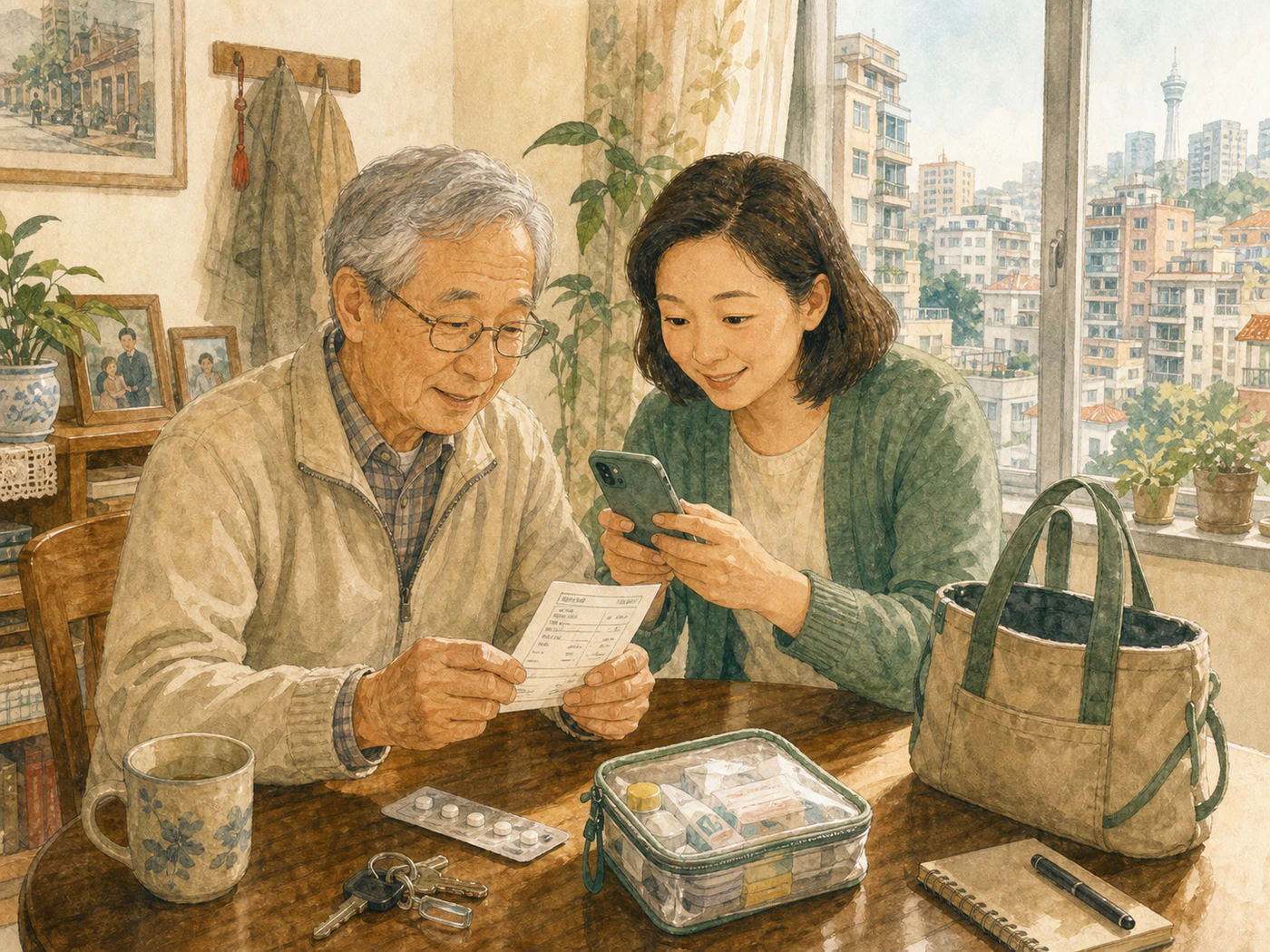 手機拍攝覆診紙,自動建立覆診提醒。